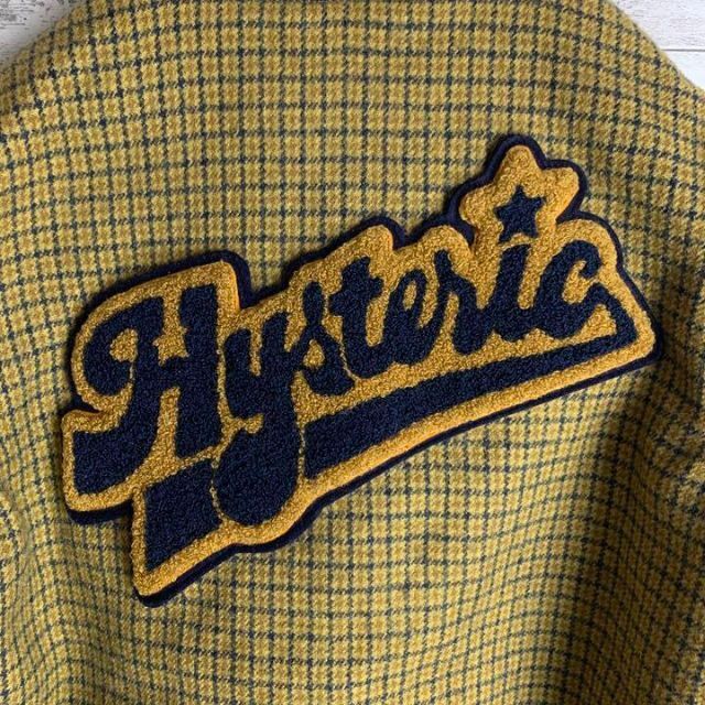 HYSTERIC GLAMOUR(ヒステリックグラマー)の【入手困難】ヒステリックグラマー☆パイル地ロゴ牛革スタジャン　入手困難　希少 メンズのジャケット/アウター(スタジャン)の商品写真