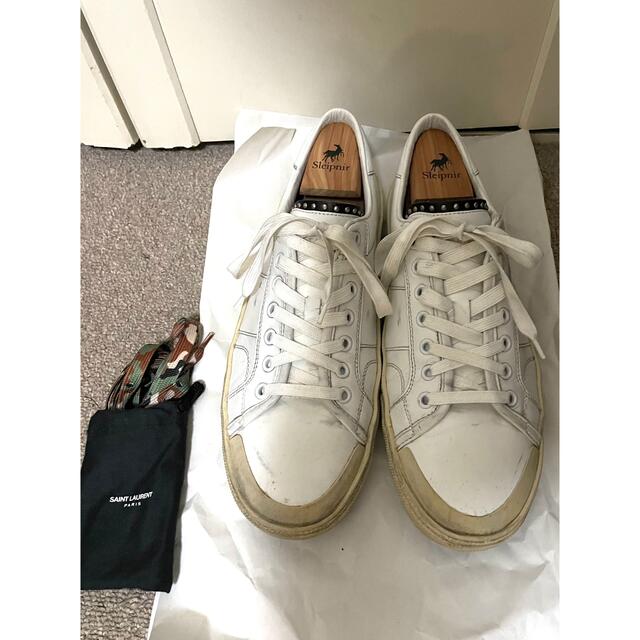 靴/シューズsaint laurent 16ss SL/37 レザースニーカー 42