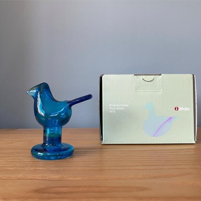 iittala - イッタラ バード 脚付きシエッポ ターコイズ×スカイブルー ...