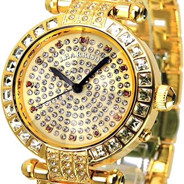 ジョンハリソン J.HARRISON 時計 腕時計 スワロフスキー 金 夏 高校 メンズの時計(腕時計(アナログ))の商品写真