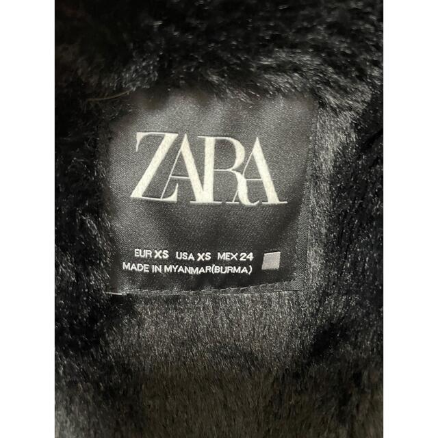 ZARA(ザラ)のZARA ダウンコート フード ファー ベルト付き レディースのジャケット/アウター(ダウンコート)の商品写真