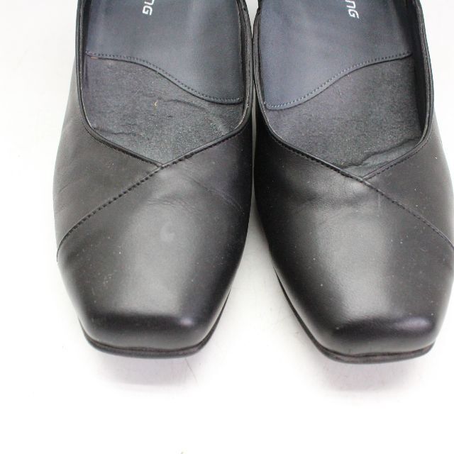 asics(アシックス)のasics WALKING 本革ストラップパンプス 23.5（3E）黒/B83 レディースの靴/シューズ(ハイヒール/パンプス)の商品写真
