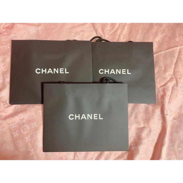CHANEL(シャネル)のCHANEL シャネル ショップ袋　ショッパー　3枚セット レディースのバッグ(ショップ袋)の商品写真