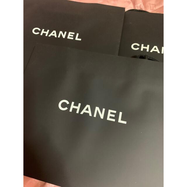 CHANEL(シャネル)のCHANEL シャネル ショップ袋　ショッパー　3枚セット レディースのバッグ(ショップ袋)の商品写真