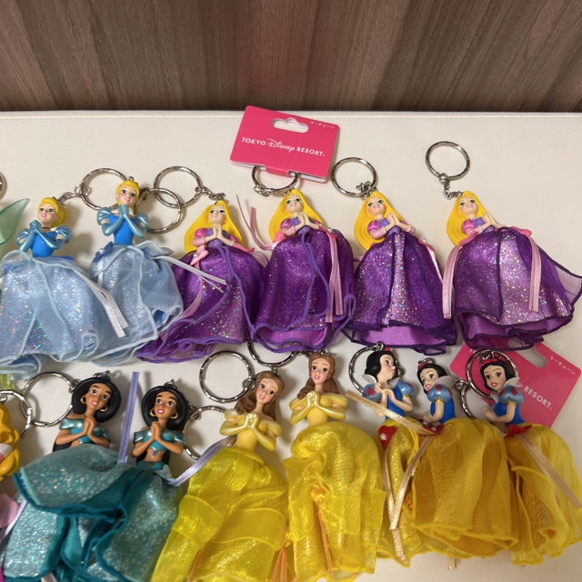 ディズニーランド ディズニープリンセス キーホルダー ドレスキーホルダー