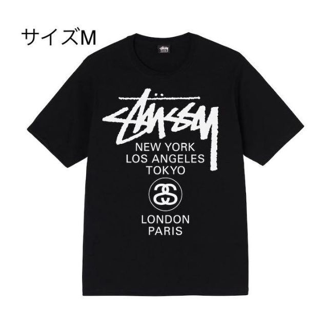 【新品】stussy Tシャツ　サイズM ブラック