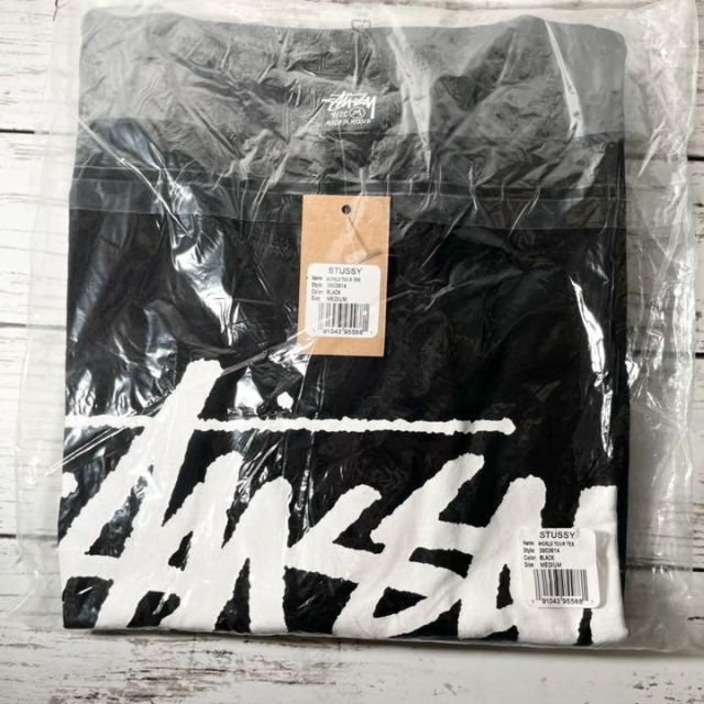 【新品】stussy Tシャツ　サイズM ブラック 5