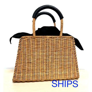 シップス(SHIPS)の発送日限定SALE❣️カゴトート【SHIPS購入】未使用品半額以下(かごバッグ/ストローバッグ)