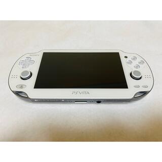 プレイステーションヴィータ(PlayStation Vita)のPS Vita PCH-1100ZA02 クリスタルホワイト 動作良好(家庭用ゲーム機本体)