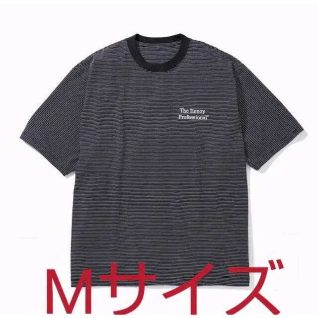 【新品未開封】ennoy ボーダーTシャツ　黒　Mサイズ