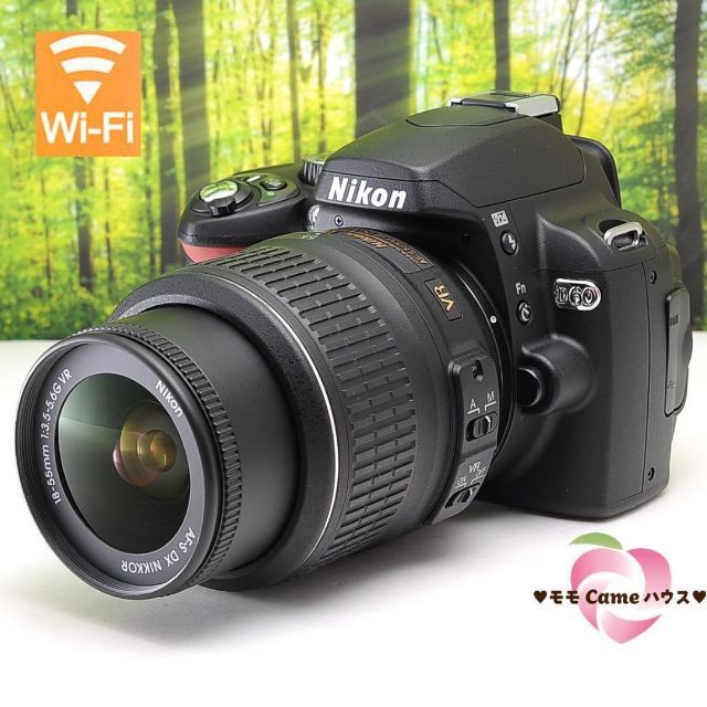 Nikon D60☆スマホ転送OK&即発送☆初心者さんも安心の簡単操作!2970-
