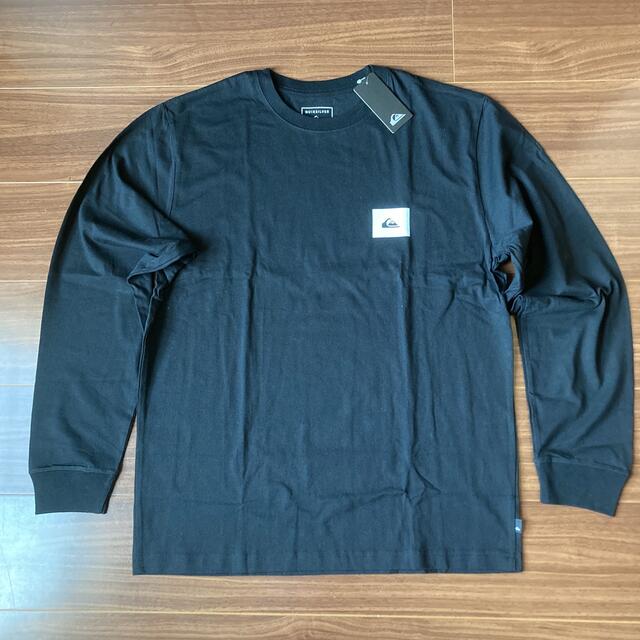 QUIKSILVER(クイックシルバー)のクイックシルバー 長袖Tシャツ L ブラック 黒 バックプリント柄 メンズのトップス(Tシャツ/カットソー(七分/長袖))の商品写真