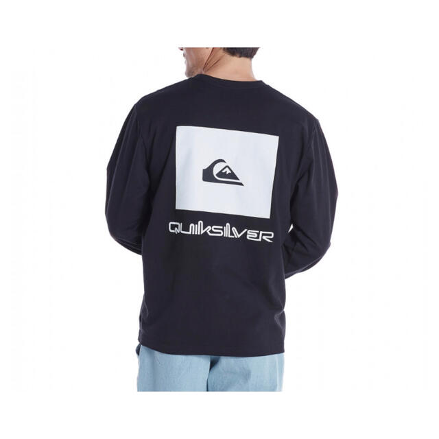 QUIKSILVER(クイックシルバー)のクイックシルバー 長袖Tシャツ L ブラック 黒 バックプリント柄 メンズのトップス(Tシャツ/カットソー(七分/長袖))の商品写真