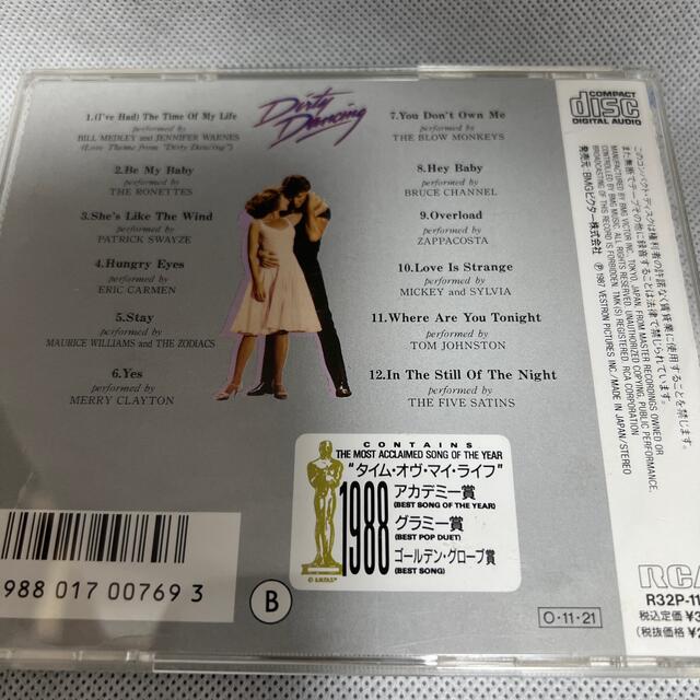 【中古】Dirty Dancing/ダーティ・ダンシング-日本盤サントラ CD エンタメ/ホビーのCD(映画音楽)の商品写真