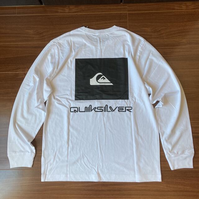 QUIKSILVER(クイックシルバー)のクイックシルバー 長袖Tシャツ L 白 バックプリント柄 メンズのトップス(Tシャツ/カットソー(七分/長袖))の商品写真