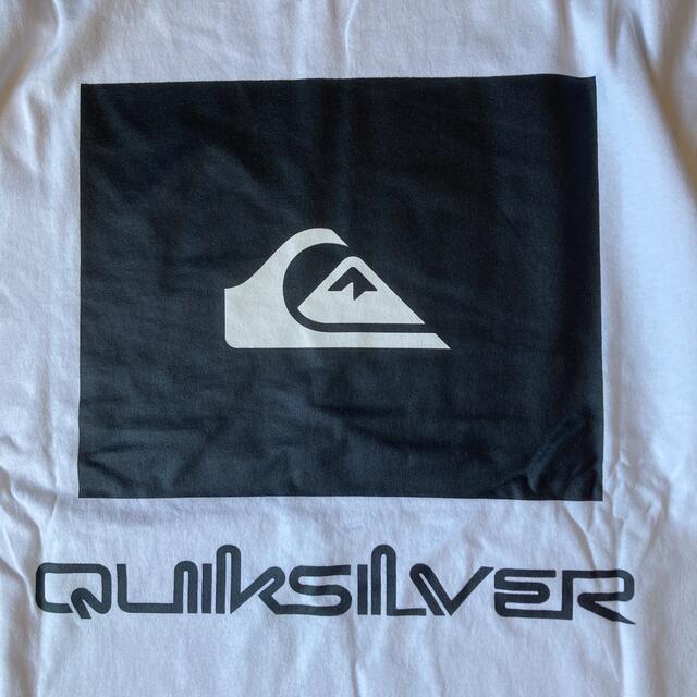 QUIKSILVER(クイックシルバー)のクイックシルバー 長袖Tシャツ L 白 バックプリント柄 メンズのトップス(Tシャツ/カットソー(七分/長袖))の商品写真