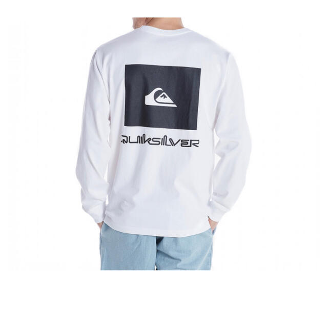 QUIKSILVER(クイックシルバー)のクイックシルバー 長袖Tシャツ L 白 バックプリント柄 メンズのトップス(Tシャツ/カットソー(七分/長袖))の商品写真