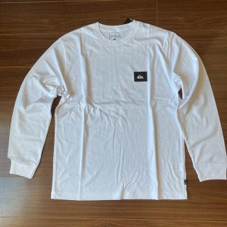 クイックシルバー(QUIKSILVER)のクイックシルバー 長袖Tシャツ L 白 バックプリント柄(Tシャツ/カットソー(七分/長袖))