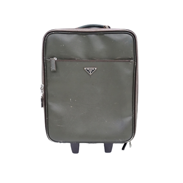 PRADA 00s LEATHER SUIT CASE