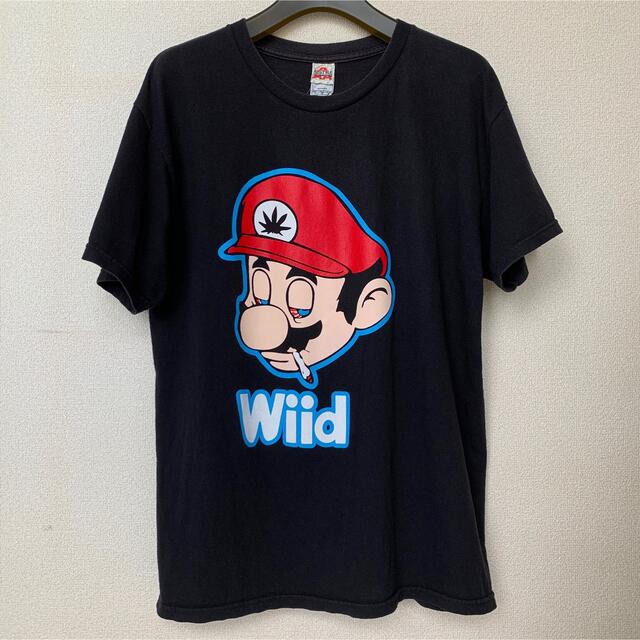 Vintage 00s Wiid マリオ Tシャツ L Super Mario メンズのトップス(Tシャツ/カットソー(半袖/袖なし))の商品写真