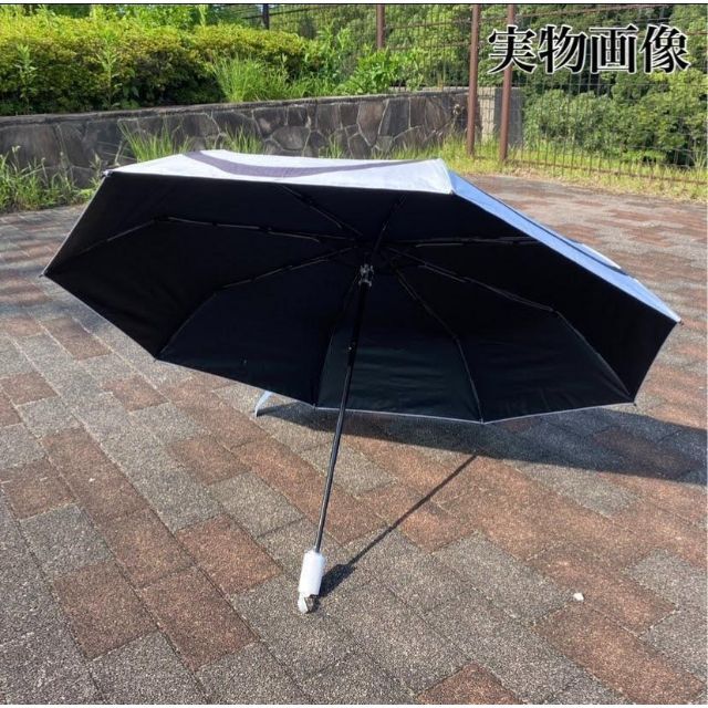 日傘 ホワイト 遮光99% 晴雨兼用 カメリア 折り畳み 雨傘 UVカット 花柄 レディースのファッション小物(傘)の商品写真