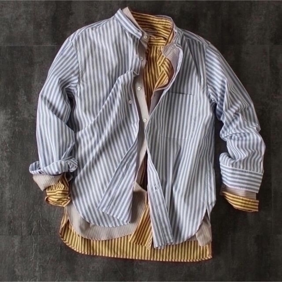【Cristaseya.】Striped Cotton Mao Shirt S レディースのトップス(シャツ/ブラウス(長袖/七分))の商品写真