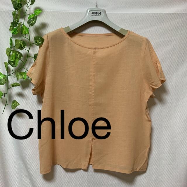 Chloe(クロエ)のChloe クロエ　シアーシャツ　ブラウス　 レディースのトップス(シャツ/ブラウス(半袖/袖なし))の商品写真