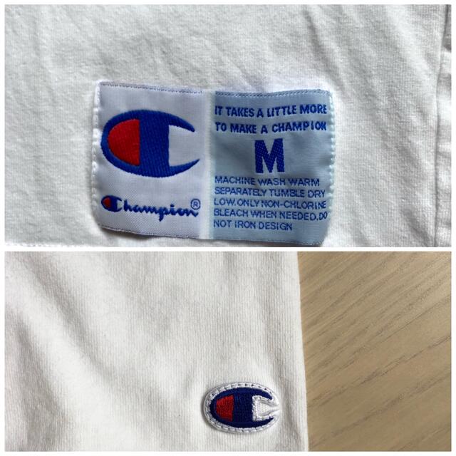 Champion(チャンピオン)のチャンピオン　センターロゴ　カラフルロゴ　Tシャツ　ホワイト　Mサイズ メンズのトップス(Tシャツ/カットソー(半袖/袖なし))の商品写真
