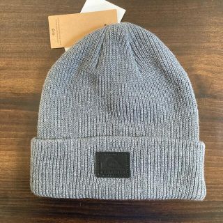 クイックシルバー(QUIKSILVER)のクイックシルバー 帽子 ニットキャップ グレー ワッチキャップ(ニット帽/ビーニー)