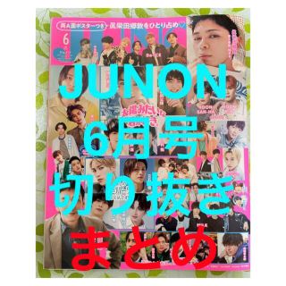 シュフトセイカツシャ(主婦と生活社)のJUNON 2022年6月号　切り抜きまとめ(アート/エンタメ/ホビー)