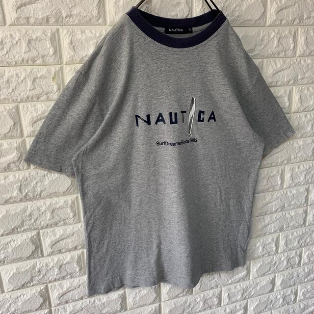 NAUTICA(ノーティカ)の【NAUTICA】ノーティカ ロゴ Tee リンガーネック デサント製 メンズのトップス(シャツ)の商品写真