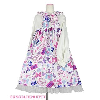 アンジェリックプリティー(Angelic Pretty)のangelic pretty girly sticker カットワンピ※難あり(ひざ丈ワンピース)