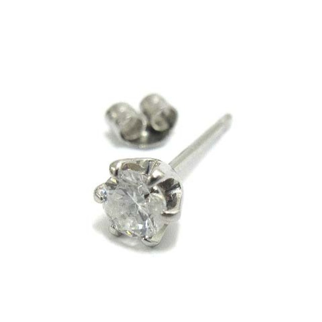 レディースPt900 ダイヤモンド 0.15ct ピアス 片耳