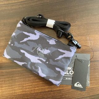 クイックシルバー(QUIKSILVER)のクイックシルバー ミニショルダーバッグ 迷彩柄 カモフラ グレー(ショルダーバッグ)