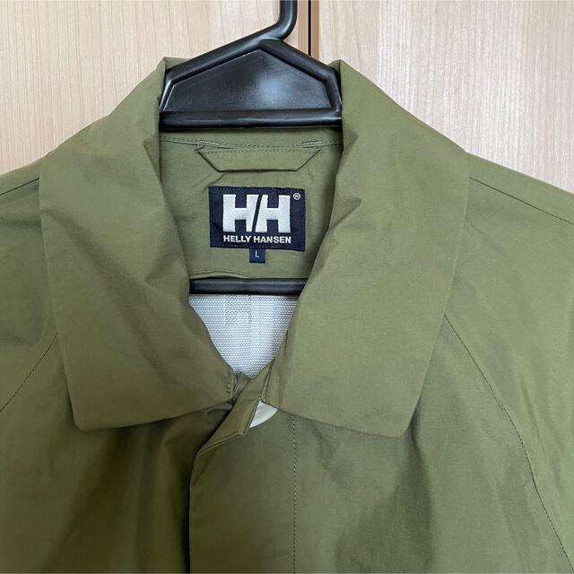HELLY HANSEN(ヘリーハンセン)のヘリーハンセン　コート　緑 メンズのジャケット/アウター(ステンカラーコート)の商品写真
