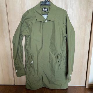 ヘリーハンセン(HELLY HANSEN)のヘリーハンセン　コート　緑(ステンカラーコート)