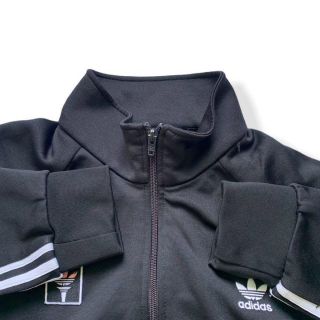 adidas トラックジャケット　アディダス　黒　2XL ジャージ