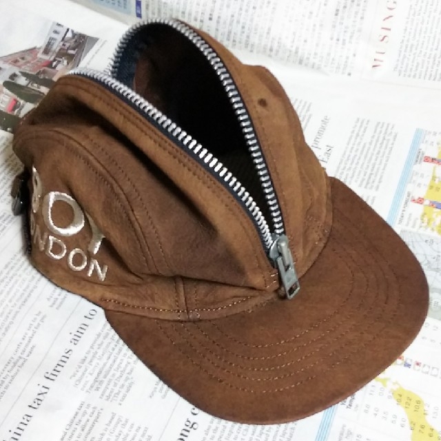 ◇B5 入手困難 当時物 BOY LONDON ボーイロンドン キャップ 茶 65%OFF
