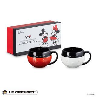 ルクルーゼ(LE CREUSET)の【新品】ルクルーゼ ミッキー & ミニー マグ (2個入り) ディズニー (食器)