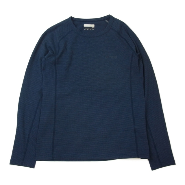 MARMOT(マーモット)のMARMOT マーモット TOWRJB62 W's Climb 3250 L/S Tee ウィメンズ クライム 3250 ロング スリーブ Tシャツ ネイビー系 M【中古】 レディースのトップス(シャツ/ブラウス(半袖/袖なし))の商品写真