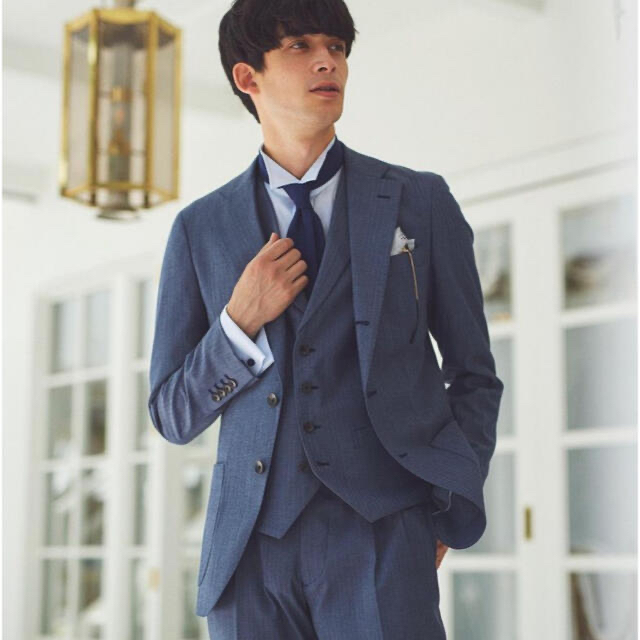 桜舞う季節 【新品】SUITSELECTスーツセレクト◇チェックスーツ