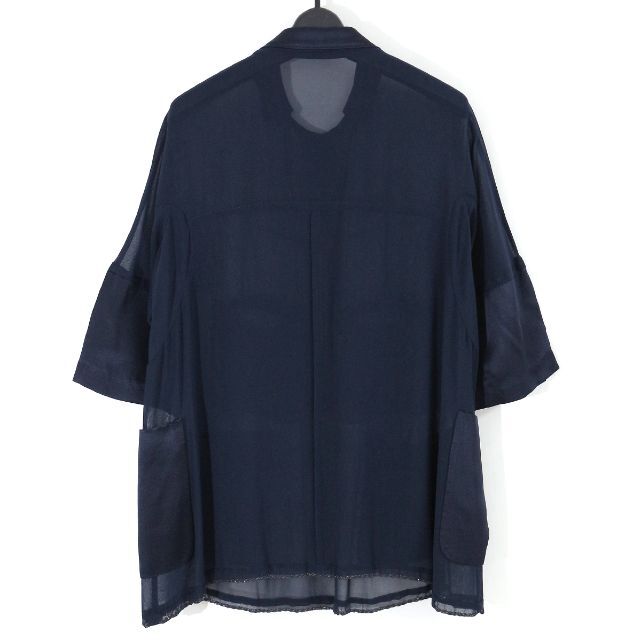 UNDERCOVER(アンダーカバー)のアンダーカバー 11SS サテンコンビネーションプルオーバーシアーシルクブラウス レディースのトップス(シャツ/ブラウス(半袖/袖なし))の商品写真