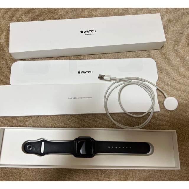 APPLE WATCH 3 GPSモデル SGAL BK130-200