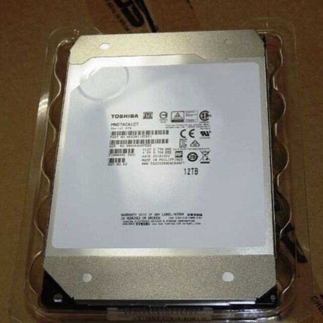 256MiBインターフェイス東芝　32-MN07ACA12T　12TB HDD SATA