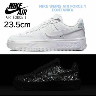 ナイキ(NIKE)の【新品】23.5㎝　NIKE WMNS エアフォース 1 フォンタンカ　ホワイト(スニーカー)