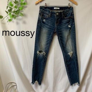 マウジー(moussy)のfringe cropped Skinny moussy クロップド スキニー(デニム/ジーンズ)