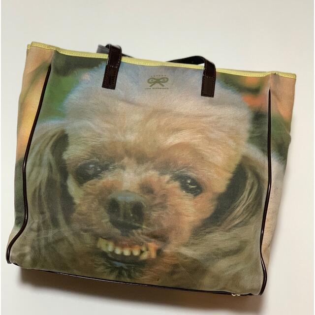 アニヤハインドマーチ 転写プリント 犬 トートバッグ 希少