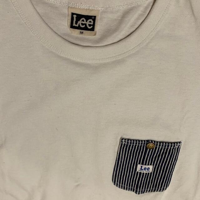 Lee(リー)の▽▼LEEポケットTシャツ▼▽ ホワイト×デニム　美品 メンズのトップス(Tシャツ/カットソー(半袖/袖なし))の商品写真