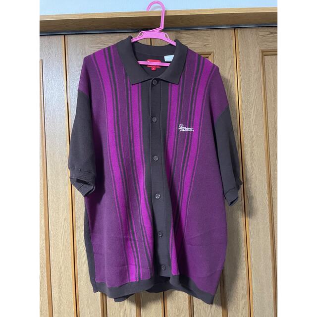 Supreme Stripe Button Up Polo 