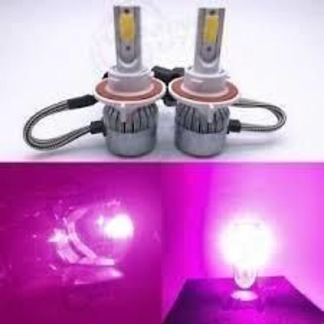 LED フォグランプ 14000K ピンク パープル H8 H11 H16 紫 自動車/バイクの自動車(汎用パーツ)の商品写真